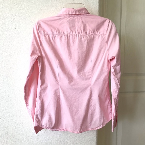 Tommy Hilfiger Pink Cotton Button Up Top Size Small - Picture 2 of 13